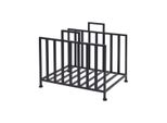 Ambiance Organizer In Legno, Metallo, 40X31X35 Cm, Nero