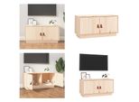 Vidaxl Mobile Tv 80X34X40 Cm In Pino Massiccio - Mobile Tv - Mobile Tv - Mobili Tv - Porta Tv