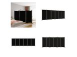 Vidaxl 6 Pezzi Schermo Nero 520X180 Cm Tessuto - Divisorio - Schermo - Divisorio - Parete Divisoria