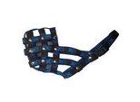 Museruola In Nylon Per Cani Palkar Taglia 3 26 Cm X 9,5 Cm Nero-Blu