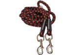 Guinzaglio Per Cani Commutabile Palkar 250 Cm X 8 Mm Nero-Rosso