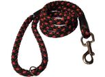 Guinzaglio Per Cani Palkar 150 Cm X 8 Mm Nero-Rosso