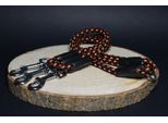 Guinzaglio Per Cani Palkar 40 Cm X 8 Mm Nero-Arancio