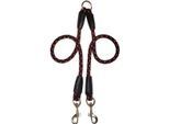 Guinzaglio Palkar Per Cani 40 Cm X 8 Mm Nero-Rosso