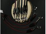 Guinzaglio Per Cani Palkar 40 Cm X 8 Mm Nero-Rosso