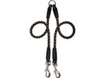 Guinzaglio Palkar Per Cani 40 Cm X 8 Mm Nero-Beige