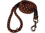Guinzaglio Per Cani Palkar 150 Cm X 8 Mm Nero-Arancio