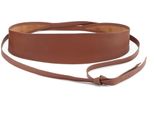 Taillengürtel LASCANA Bindegürtel, Damen, Gr. S, braun (camel), Leder, unifarben, modisch,elegant,festlich, Gürtel, Ledergürtel, Shape-Effekt, Gürtel für Kleid & Overall, Bauchgürtel
