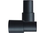 Set Di 2 Adattatori Di Collegamento Universali 35 / 32 Mm Per Bocchetta Per Pavimenti Hoover | Adattatore Di Collegamento In Nero | Riduttore Universale Per Bocchetta Hoover | Tubo Di Aspirazione - Adattatore Accessorio | Lunghezza - 73,2 Mm