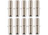 10 Reggimensola In Metallo [Ø 5Mm X Lunghezza 17Mm] Per Mensole | Reggimensola | Perni Tondi Per Mensole In Metallo Nichelato | Set Di 10 - Reggimensola | Reggimensola Per Legno E Vetro