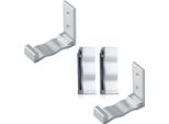 Set Di 4 Ganci Pieghevoli Da Parete | Gancio Pieghevole Multifunzionale | Gancio Per Asciugamani Da Parete A 90° Gradi | Supporto Per Cuffie - Colore [Argento] - Gancio Per Cappotto In Lega Di Alluminio | Gancio Per Armadio | Gancio Per Asciugamani Da Parete