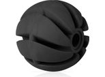 Palla Giocattolo Per Cani ( Nera ) Ø7Cm, "Confezione Da 3"" Palla Giocattolo (100% Tpe) Palla Snack, Cura Dentale, Giocattolo Da Lancio Per Cani, Palla A Spirale Per Cani"