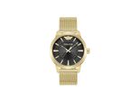 Police PEWJG0005001 Orologio Da Uomo Raho Analogico Al Quarzo Con Bracciale In Acciaio Inossidabile A Maglie, Tonalità Oro