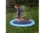 Splash Pool - Ø170Cm - Tappeto Per Giochi D'acqua A Pioggia Con Rivestimento Antiscivolo - Piscina A Pioggia Per Bambini, Cani - Piscina Per Bambini