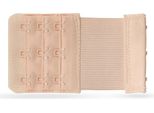 Estensore Per Reggiseno, Estensione Flessibile Per Reggiseni - Estensore Elastico Per Reggiseno 3 Ganci, Occhielli - 9,5 Cm X 5,5 Cm (Beige) - Estensore Per Reggiseno