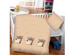 Biancheria Da Letto Per Bambini 2 Pezzi ( 100X135Cm / 40X60Cm ) Set Di Piumoni, 100% Cotone - Biancheria Da Letto Per Bambini Con Motivo Orso Con Stella