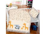 Biancheria Da Letto Per Bambini 2 Pezzi (100X135Cm / 40X60Cm), 100% Cotone - Biancheria Da Letto Per Bambini Con Motivi Di Koala E Giraffe