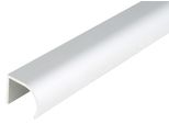 Alberts 475253 Profilo Maniglia, Alluminio, Anodizzato Argento, 1000 X 25 X 19 Mm