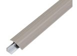Alberts 492946 Profilo Di Compensazione Duo, Alluminio, Acciaio Inox Anodizzato, 1000 X 44 Mm