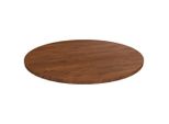 The Living Store Piano Del Tavolo Rotondo Marrone Scuro Ø50X1,5 Cm Legno Di Quercia Trattato