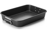 Teglia Da Forno Ibili-Moka, Acciaio Al Carbonio, 40X28X6,8 Cm, Nera