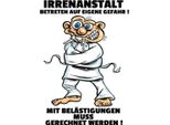 Vianmo Insegna In Legno 40X30 Cm Irrenanstalt Betreten Eigene Gefahr Spruch