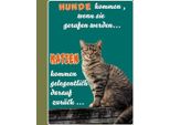 Vianmo Insegna In Legno 40X30 Cm Hunde Kommen Wenn Katzen Kommen