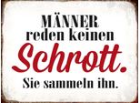 Vianmo Insegna In Legno 30X40 Cm MäNner Reden Keinen Schrott