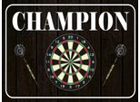 Vianmo Insegna In Legno 30X40 Cm Darts Champion