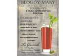 Vianmo Insegna In Legno 40X30 Cm Alkohol Bloody Mary Cocktail Ingredient