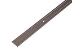 Alberts 484156 Profilo Di Transizione, Con Due Scanalature, Alluminio, Bronzo Anodizzato, 900 X 25 Mm