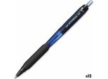 Penna A Inchiostro Liquido Uni-Ball Jetstream SXN-101-07 Blu 0,7 Mm (12 Pezzi)