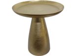 Beistelltisch Paroli "Capri", Gold (Gold, Gold), B:45Cm H:49Cm T:45Cm, Tische, Beistelltisch