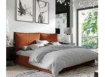 Letto Imbottito Gutto Glammy 200X200 Rete A Doghe In Metallo Tessuto Velluto Marrone Chiaro Velvett Con Rete E Contenitore