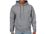 Gildan 18500 | Felpa Con Cappuccio In Misto Pesante - Colore: Graphite Heather - Taglia: 3XL