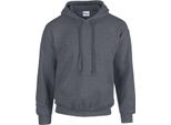 Gildan 18500 | Felpa Con Cappuccio In Misto Pesante - Colore: Dark Heather - Taglia: 3XL
