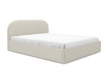 Gutto Letto Imbottito Su Misura Moon Beige 140X200 Struttura A Doghe In Legno Tessuto Boucle Teddy Di Alta Qualità Letto Senza Rete E Contenitore