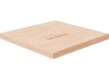 The Living Store Piano Del Tavolo Quadrato 60X60X4 Cm Rovere Non Trattato