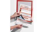 Durable Cornice Espositiva Duraframe® A4 Conf. Bulk, 10 Pezzi, Rosso, 488203