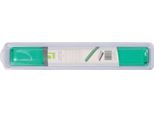 Q-Connect® KF20089 Poggiapolsi Per Tastiera In Gel - Verde-Trasparente