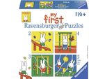 Puzzle Per Bambini Ravensburger Nijntje - Set Di Puzzle In Cartone 4In1 - 2+3+4+5 Pezzi