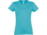 Sols - T-Shirt "Imperial"" Da Donna A Maniche Corte PC291 (M) (Blu Atollo)"