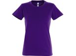Sols - T-Shirt "Imperial"" Da Donna A Maniche Corte PC291 (M) (Viola Scuro)"