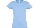 Sols - Maglietta "Imperial"" Da Donna A Maniche Corte PC291 (S) (Blu Cielo)"