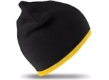 Cappello / Berretto Invernale Unisex Result, Reversibile BC977 (Taglia Unica) (Nero/Giallo)