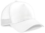 Trucker Retro Cap Beechfield Snapback Cap 5-Panel Vari Colori Colori (Bianco)