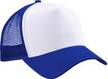 Cappello Da Baseball Beechfield Trucker A Rete Da Uomo RW260 (Taglia Unica) (Blu Reale/Bianco)