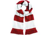 Sciarpa Invernale Beechfield Varsity Unisex RW2031 (Taglia Unica) (Rosso/Bianco)
