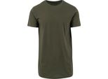 Build Your Brand Maglietta Lunga Sagomata Herren RW5671 (2XL) (Olive)