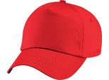Berretto Da Baseball Beechfield Unisex Junior Original Unicoloured RW217 (Taglia Unica) (Rosso Chiaro)
